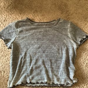 American eagle cropped tee, size M gray